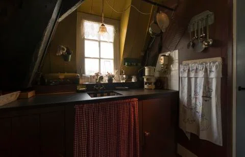 Dutch mill interior Stock Photos
