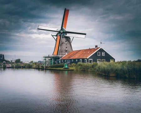 Dutch mill Stock Photos