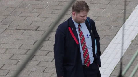 Dutch NS train Conductor, Stock Footage 141333459