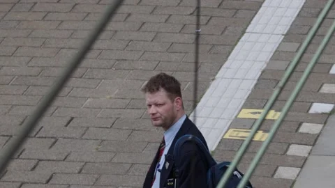 Dutch NS train Conductor, Stock Footage 141333488