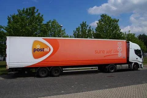 Dutch PostNL truck Stock Photos