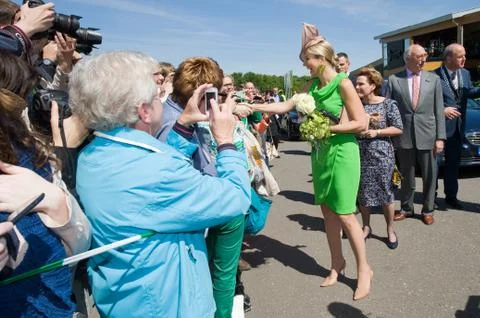Dutch queen Maxima Stock Photos