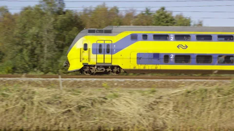 Dutch Railways Intercity train Stock Footage 32281254