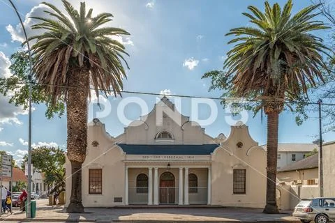 Dutch Reformed Church Hall in Wellington in the Western Cape Stock Photos