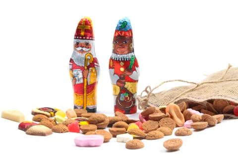 Dutch 'sinterklaas' sweets Stock Photos