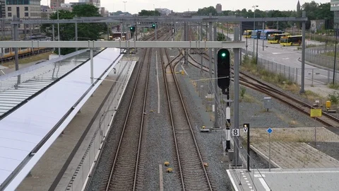 Dutch Sprinter Train departing Видео 112361357