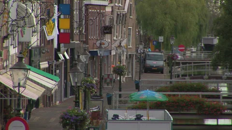 Dutch street scene Stock Footage 33606180
