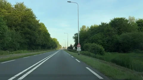 Dutch Suburban Driving Experience Around Amsterdam Netherlands Stock Footage 337048745