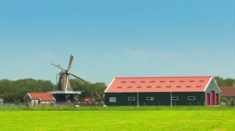 Dutch Village Stock-Footage 8836611