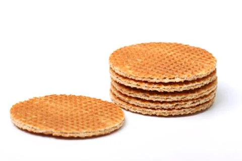 Dutch waffles in stack Stock Photos