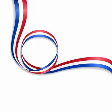 Dutch wavy flag background. Vector illustration. Stock Illustration