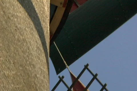 Dutch windmill close up Stock Footage 265252