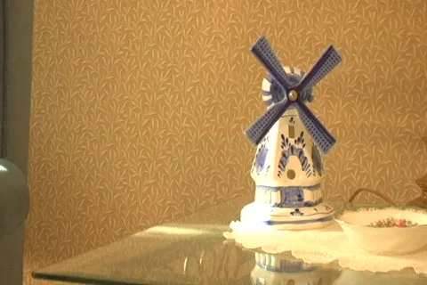 Dutch windmill figurine Stock Footage 159049