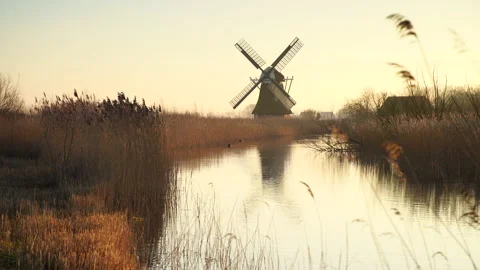 Dutch windmill Stock Footage 156924762