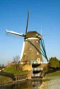 Dutch windmill Stock Photos