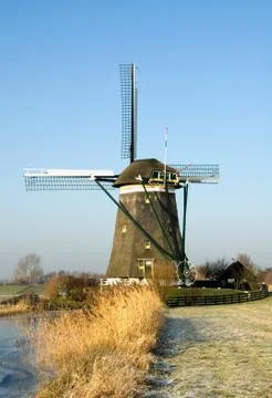 Dutch windmill Stock Photos