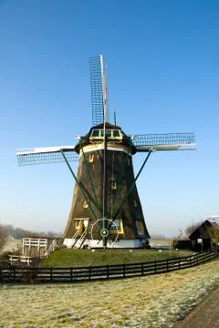 Dutch windmill Stock Photos