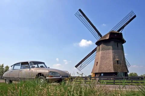 Dutch windmill Foto stock