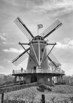 Dutch Windmill Stock Photos