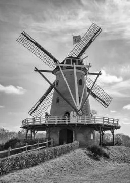 Dutch Windmill Stock Photos