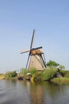 The Dutch windmill. Stock Photos