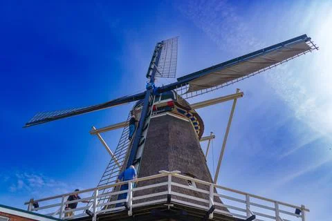 Dutch windmill Stock Photos