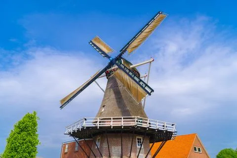 Dutch windmill Stock Photos