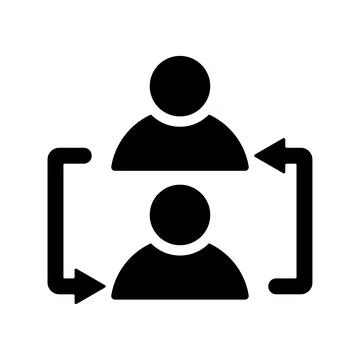 Duties, transfer icon. Black vector graphics. Stock Illustration