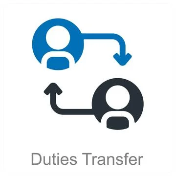 Duties Transfer Stock Illustration
