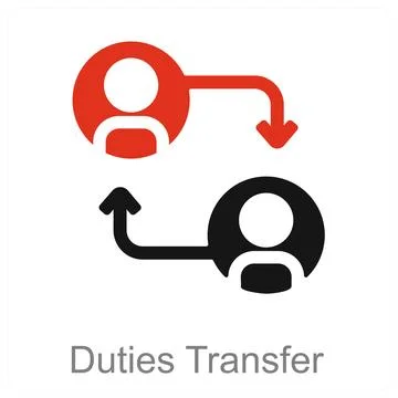 Duties Transfer Stock Illustration