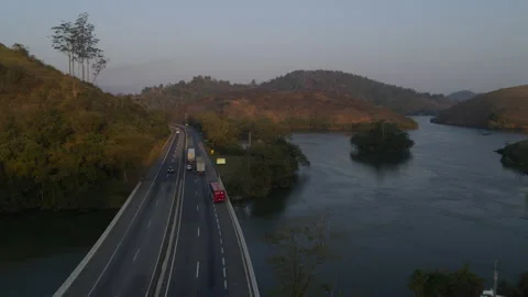 Dutra Highway between Rio and Piraí Video stock 320186361