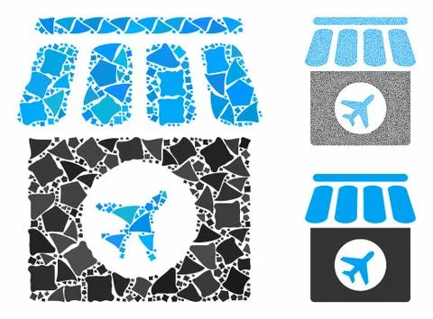 Duty free Composition Icon of Humpy Elements 스톡 일러스트