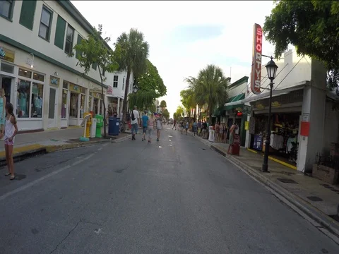 Duval Street in Key West The Florida Keys Stock-Footage 80471002