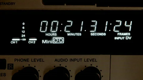 DV Deck Meters 161 Stock Footage 301915