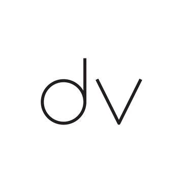 Dv initial letter vector logo icon Stock-Illustration