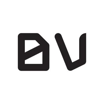 Dv initial letter vector logo icon Ilustração Stock
