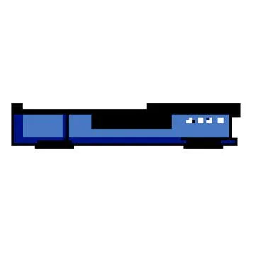 Dvd blu ray player game pixel art vector illustration Stock Illustration