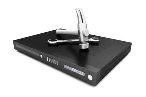 Dvd / blu-ray tools. 库存插图