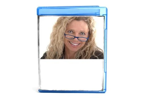 Dvd case with cover Stock Illustration