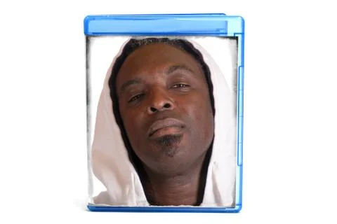 Dvd case with cover Stock Illustration