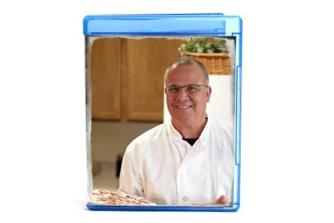 Dvd case with cover Stock Illustration