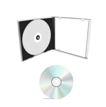 DVD case isolated Stock Photos