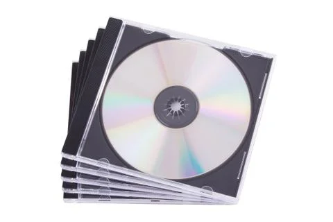 Dvd case isolated on a white background Stock Photos