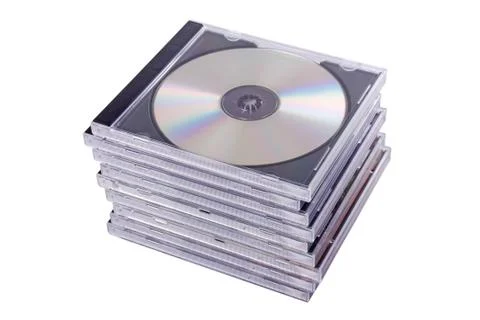 Dvd case isolated on a white background Stock Photos
