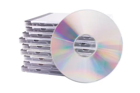 Dvd case isolated on a white background Stock Photos