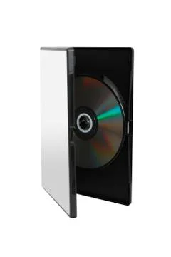 Dvd in case Stock Photos