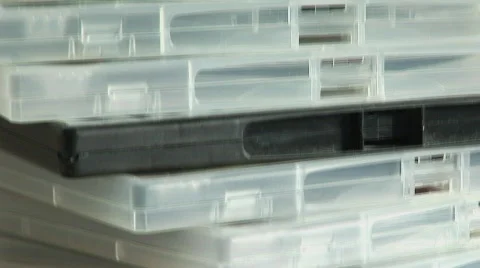 DVD Cases on Staple Stock Footage 474339