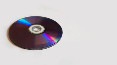 Dvd cassette or disk backside view isolated in white Stock Photos