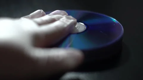 DVD-CDs. CDs of different colors Stock Footage 260649232