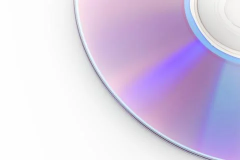 DVD close up on a white background. Stock Photos